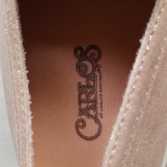 NWOT Carlos Pave' Studded Loafers Slip-On Shoes 8 Rose Gold - Picture 5 of 7